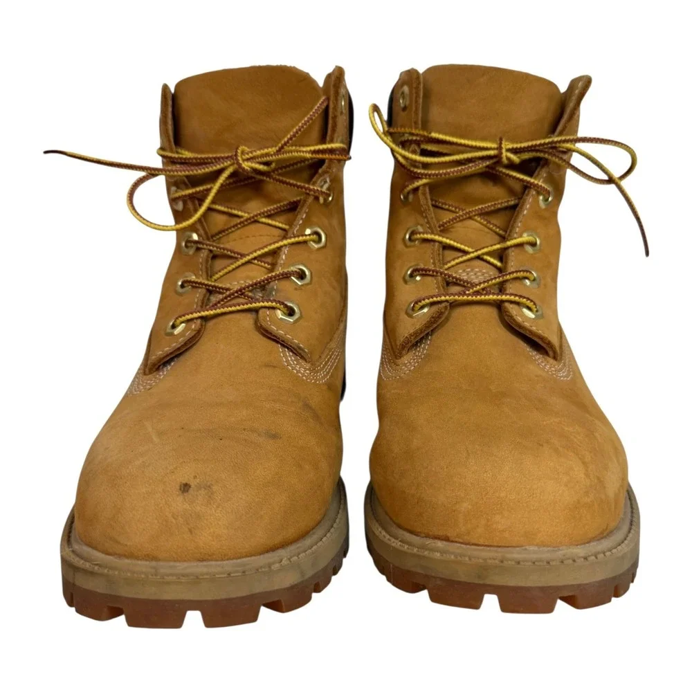 Timberland‎ 6-Inch Premium Waterproof Boots Junior 6.5 Wheat Leather Classic Lug